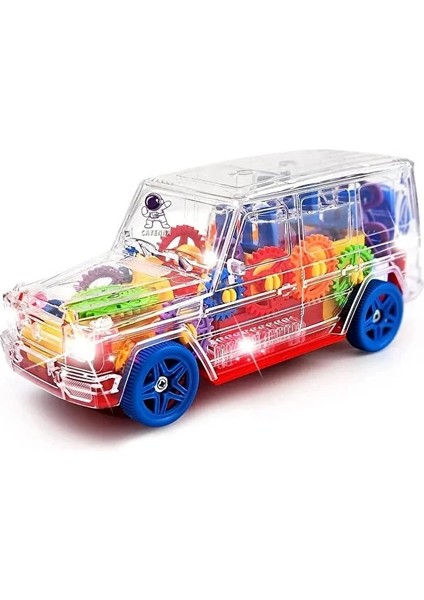 Off Road Işıklı Sesli Araba C-1A Kırmızı