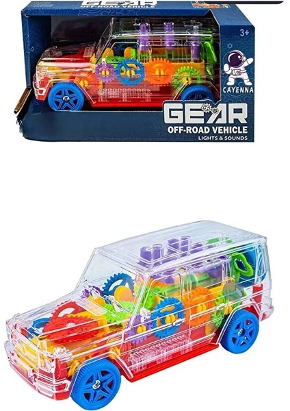 Off Road Işıklı Sesli Araba C-1A Kırmızı modelleri