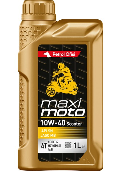 Maximoto 10W-40 Scooter 1 L Motorsiklet Yağı