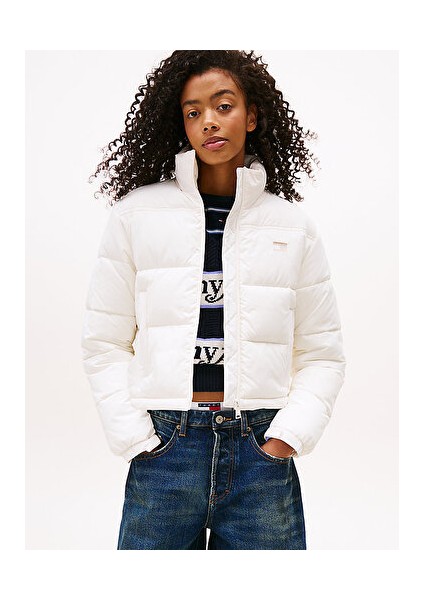 Kadın Beyaz Şişme Ceket