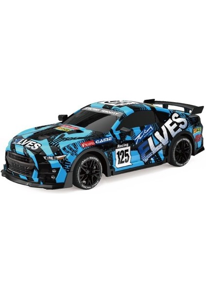 1:18 Elves Full Fonksiyon LED Aydınlatmalı Uzaktan Kumandalı Araba Mavi