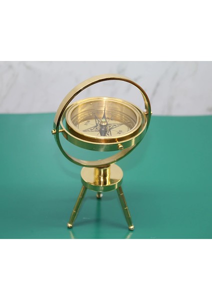 Pirinç Masa Üstü Pusula 15745