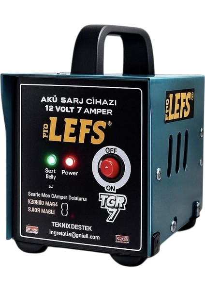 Pro Lefs 7 Amper Akü Şarj Cihazı 72 Ampere Kadar Şarj Eder