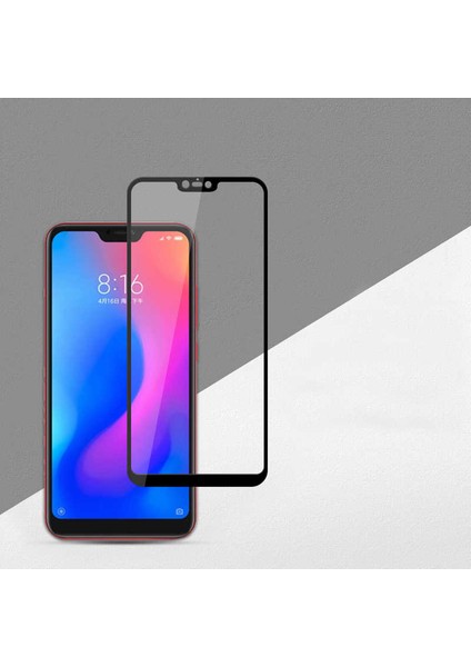 Xiaomi Redmi Note 6 Pro Zore Kenarları Kırılmaya Dayanıklı Cam Ekran Koruyucu
