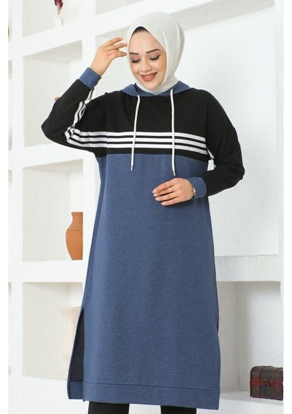 Şeritli Yırtmaçlı Spor Takım Indi̇go - 40 fiyatları