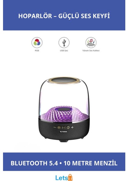 D33 Siyah Taşınabilir Kablosuz Bluetooth Hoparlör 8000MAH