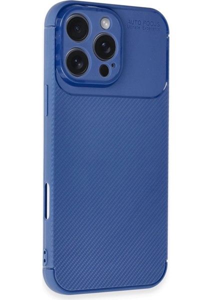 Buğz Iphone 16 Pro Max Kılıf Auto Focus Karbon Kapak - Lacivert indirimleri