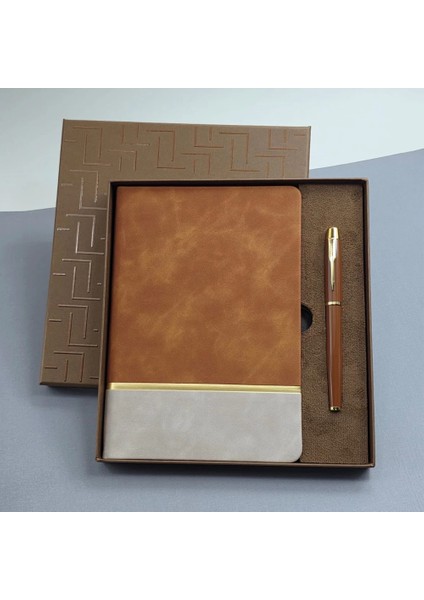 Deri Defter ve Roller Kalem Seti