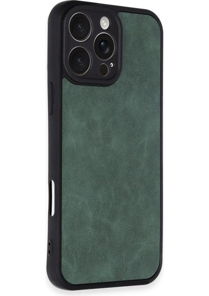 Buğz Iphone 16 Pro Kılıf Aras Deri Kapak - Koyu Yeşil fiyatları