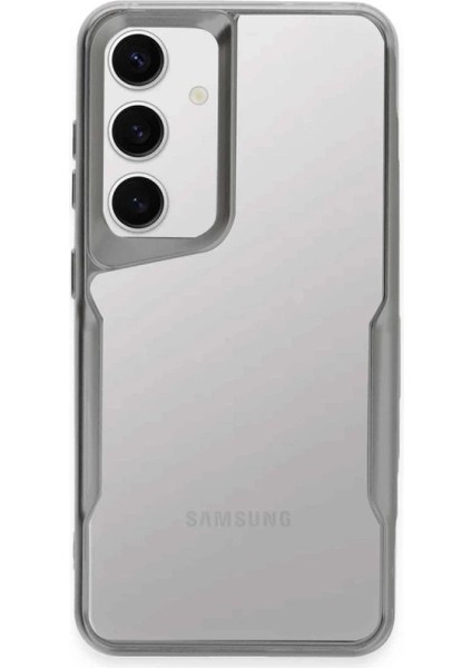 Buğz Newface Samsung Galaxy A24 4g Kılıf Boyi Silikon Kapak - Gümüş