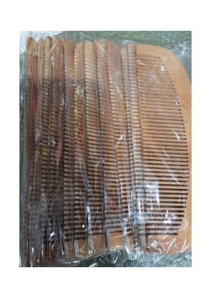 Ahşap Tarak 12'li Paket Dar Dişli Oval fiyatları