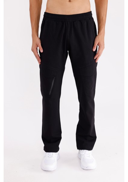 Ayarlanabilir Kordonlu Esnek Bel Yapılı Rahat Kalıp Yan Cepli Prego Model Eşofman Altı