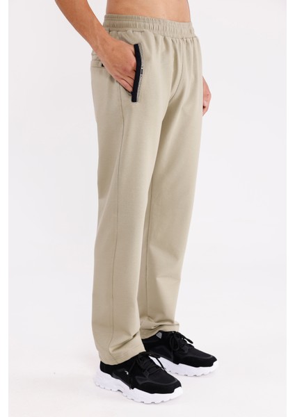 Fermuarlı Cepli Esnek Bel Rahat Kalıp Düz Paça Mevsimlik Spor Eşofman Altı fırsatları