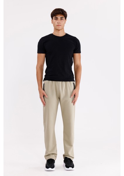 Fermuarlı Cepli Esnek Bel Rahat Kalıp Düz Paça Mevsimlik Spor Eşofman Altı indirimleri