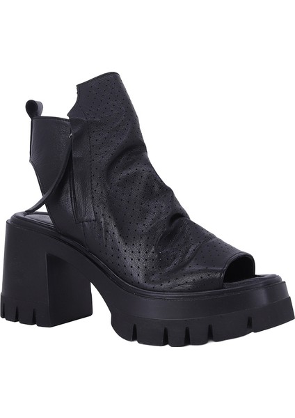 26101209 Hakiki Deri Kadın Topuklu Sandalet fiyatları