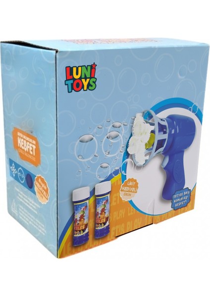 Çok Delikli Köpük Baloncuk Tabancası Mavi fırsatları