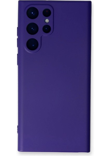 Buğz Samsung Galaxy S23 Ultra Kılıf Nano Içi Kadife Silikon - Mor