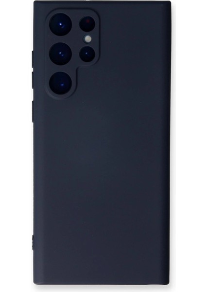 Buğz Samsung Galaxy S23 Ultra Kılıf Nano Içi Kadife Silikon - Lacivert