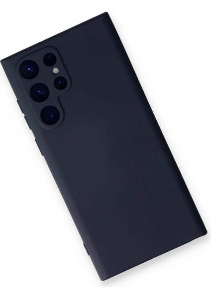 Buğz Samsung Galaxy S23 Ultra Kılıf Nano Içi Kadife Silikon - Lacivert modelleri
