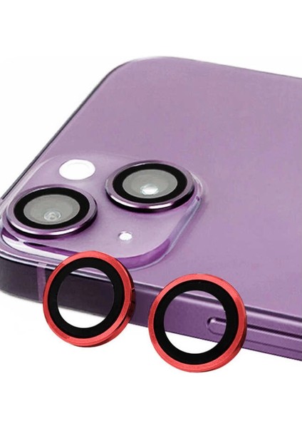 Buğz Iphone 13 Raze Metal Kamera Lens - Kırmızı