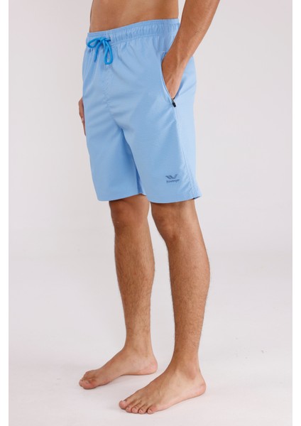 Pıtırcık Dokulu Hızlı Kuruyan Esnek Bel Kordonlu Fermuarlı Cepli Yan Yırtmaçlı Rahat Kalıp Şort fiyatları