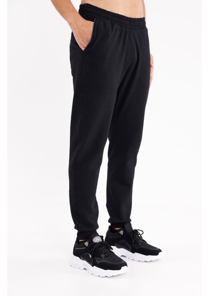 Petek Desenli Elastik Bel Yan Cepli Daralan Paça Spor Eşofman Altı fırsatları