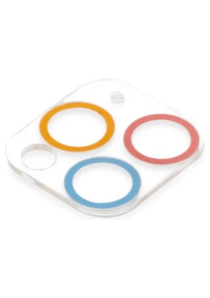 Buğz Iphone 11 Pro Max Renkli Kamera Lens Koruma Cam - Pembe-Mavi modelleri