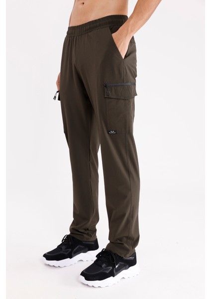 Yan Fermuarlı Kapaklı Cepli Esnek Bel Lastikli Düz Paça Rahat Kalıp Kargo Tarzı Eşofman Altı fiyatları