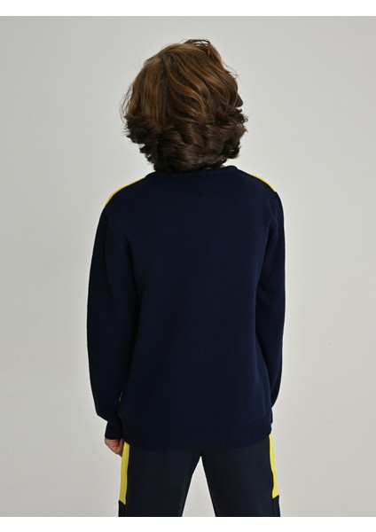 Çocuk Trıbun Jakarlı Yellow Sweat