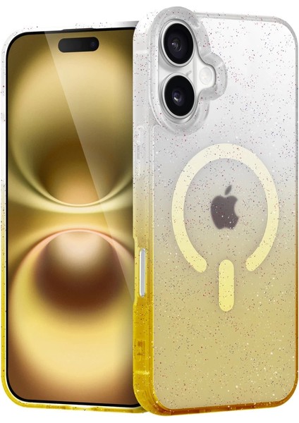 Buğz Apple Iphone 16 Plus Pummel Shiny Magsafe Kapak - Gold