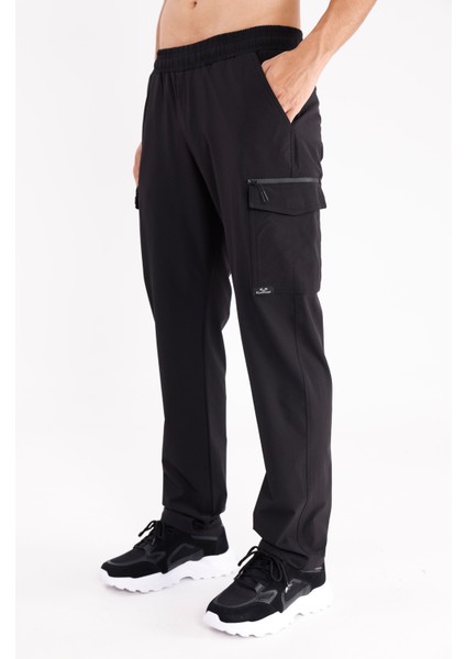 Yan Fermuarlı Kapaklı Cepli Esnek Bel Lastikli Düz Paça Rahat Kalıp Kargo Tarzı Eşofman Altı fiyatları