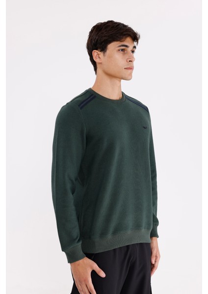 Selanik Kumaş Yapılı Esnek Manşetli Konforlu Rahat Kesim Sweatshirt fırsatları