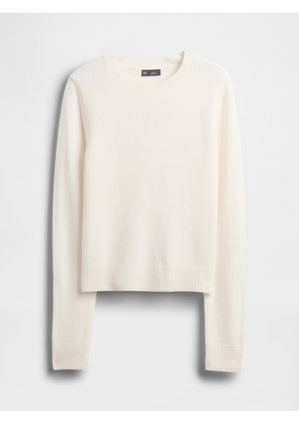 Kadın Kırık Beyaz Cashsoft Bisiklet Yaka Kazak fiyatları