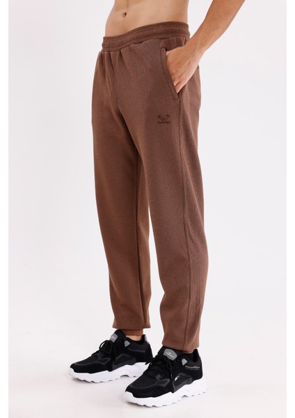 Pıtırcık Yüzeyli Elastik Belli Rahat Kesim Yan Cepli Düz Paça Spor Eşofman Altı fiyatları