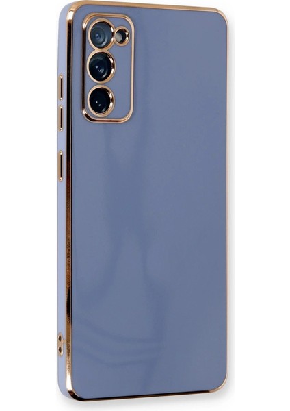 Buğz Samsung Galaxy S20 Fe Kılıf Volet Silikon - Mavi