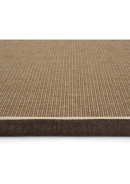 Madrid Art 03 Balkon Halısı Hasır Doku Mutfak Halısı Çift Bordürlü Ithal Sisal Halı Yolluk