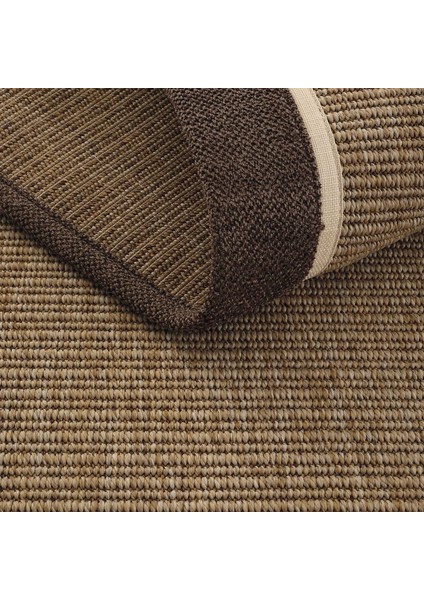 Madrid Art 03 Balkon Halısı Hasır Doku Mutfak Halısı Çift Bordürlü Ithal Sisal Halı Yolluk