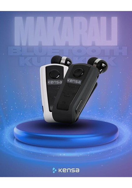 Yeni Nesil Bluetooth Kulaklık KB-200 Makaralı Titreşimli Kulaklık KB200