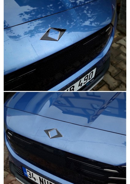 Togg T10F Sedan Uyumlu Amblem Kaplama Sticker Set / MAT KARBON SİYAH fırsatları