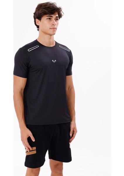 Yumuşak Dokulu Esnek Bisiklet Yaka Rahat Kalıp Düz Form Kısa Kollu Tişört fırsatları