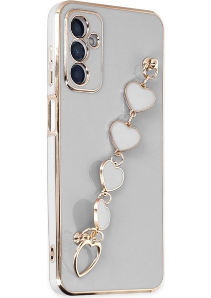 Buğz Samsung Galaxy A14 4g Kılıf Esila Silikon - Beyaz