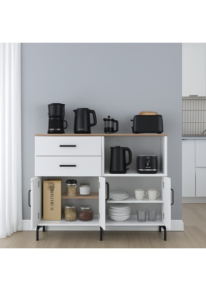 4 Kapaklı 2 Çekmeceli Mdf Dolap, Şık, Fonksiyonel ve Uzun Ömürlü Depolama Ünitesi fırsatları