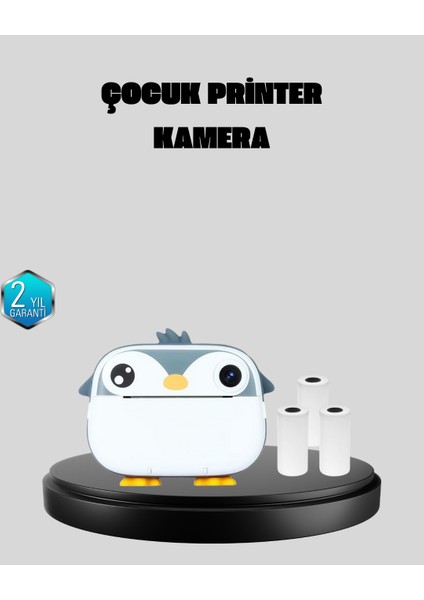 Mini Çocuk Kamera Anında Baskı Özellikli Hd Video Termal Yazıcılı