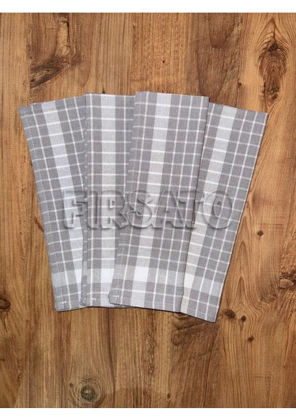 Grida Kareli 4'lü Mutfak Havlusu | Kurulama Bezi Oeko-Tex Sertifikalı modelleri