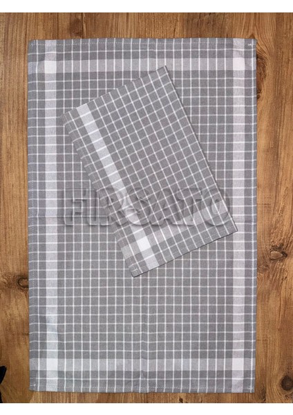 Grida Kareli 4'lü Mutfak Havlusu | Kurulama Bezi Oeko-Tex Sertifikalı fırsatları