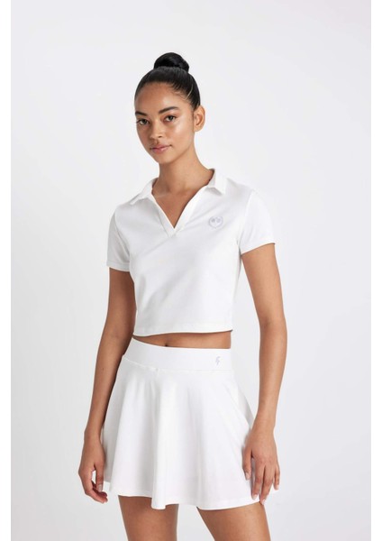 Standart Fit Polo Yaka Sporcu Kısa Kollu Polo Tişört B4573AX24SP