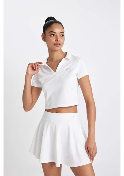 Standart Fit Polo Yaka Sporcu Kısa Kollu Polo Tişört B4573AX24SP