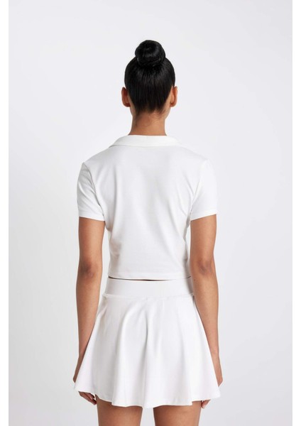 Standart Fit Polo Yaka Sporcu Kısa Kollu Polo Tişört B4573AX24SP