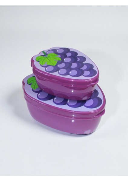 Saklama Kabı 2'li - Meyve Baskılı - 550+250 ml - Bpa Içermez fırsatları