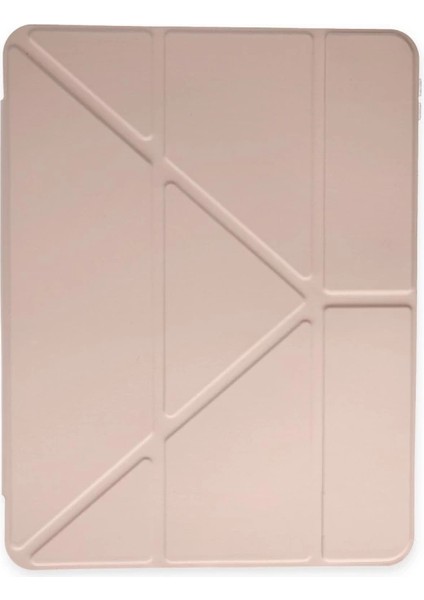 Buğz Ipad Pro 12.9 (2021) Kılıf Kalemlikli Mars Tablet Kılıfı - Rose Gold modelleri